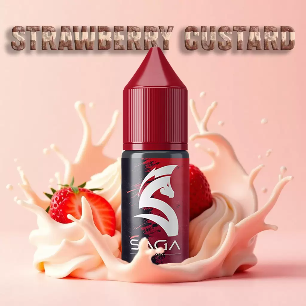 strawberry custard mix Strawberry Custard 10-30-60 ML Mix Aroma - Görsel 1