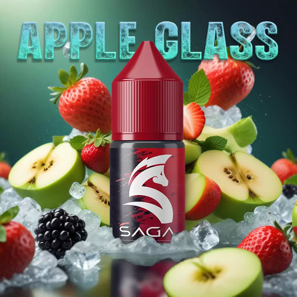 apple glass mix Apple Glass 10-30-60 ML Mix Aroma - Görsel 1