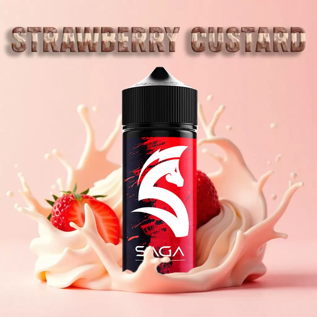 strawberry bustard diy Strawberry Custard 30-60-100 ML Diy Kit Aroma - Görsel 1