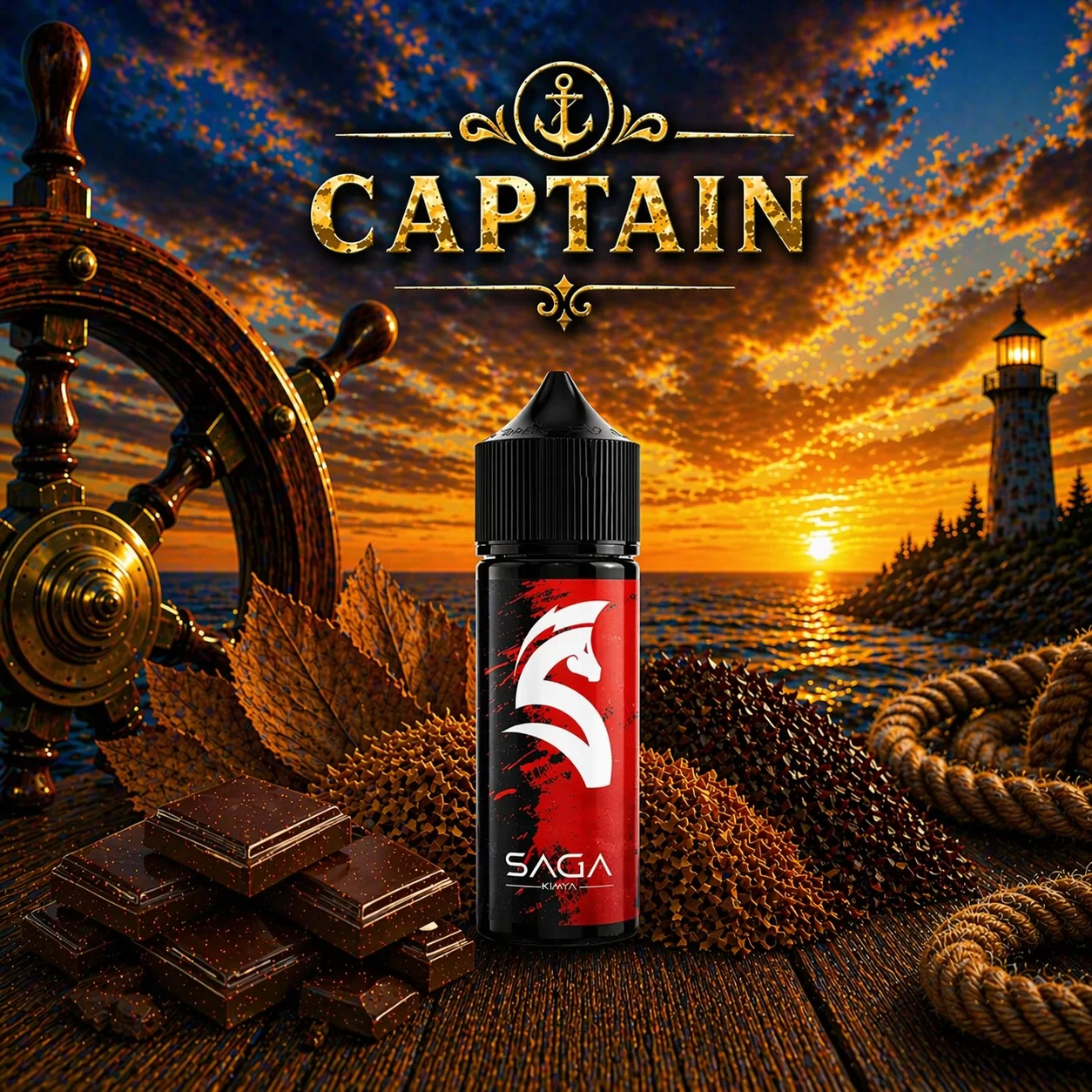 captain diy kit Tobac. Captain 30-60-100 ML Diy Kit Aroma - Görsel 1