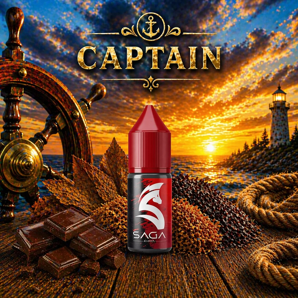 captain mix Tobac. Captain 10-30-60 ML Mix Aroma - Görsel 1