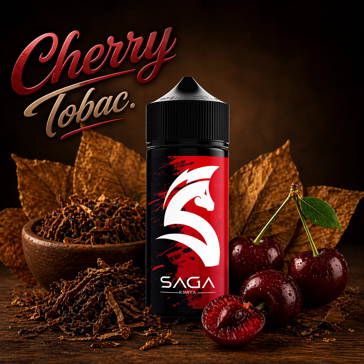 cherry tobac. diy kit Tobac. Cherry Tob. 30-60-100 ML Diy Kit Aroma - Görsel 1