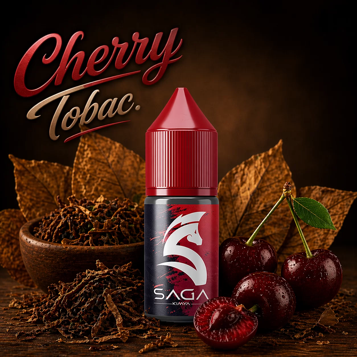 cherry tobac. mix Tobac. Cherry Tob. 10-30-60 ML Mix Aroma - Görsel 1